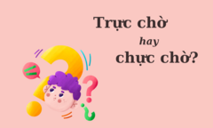 Thử thách Tiếng Việt: 'Trực chờ' hay 'chực chờ'?