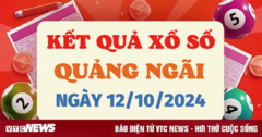 XSQNG 12/10 - Kết quả xổ số Quảng Ngãi hôm nay 12/10/2024 - XSQNG thứ Bảy