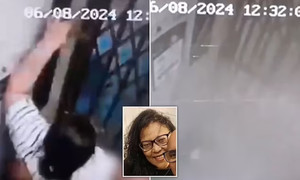 Đau lòng cảnh chồng bất lực nhìn thang máy rơi tự do khiến vợ thiệt mạng