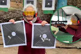 Bắn súng tầm xa, bà lão 92 tuổi bị mù một mắt vẫn đạt điểm cực cao