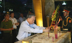 Tổng Bí thư, Chủ tịch nước Tô Lâm dâng hương tưởng nhớ các Anh hùng liệt sỹ
