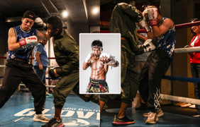 ‘Thánh Muay’ Buakaw ra đòn như mưa khi đấu tập với con trai huyền thoại