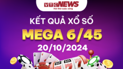 Vietlott 20/10 - Kết quả xổ số Vietlott hôm nay 20/10/2024 - Xổ số Mega 6/45 