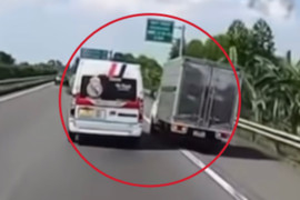 Xác minh tài xế lái xe 16 chỗ chèn ép ô tô tải trên cao tốc Nội Bài - Lào Cai