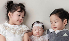 Ba con của Đặng Thu Thảo: Con gái xinh như thiên thần, con trai là soái ca nhí