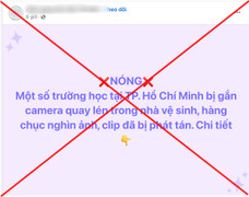 Bác tin đồn 'hàng nghìn clip nữ sinh ở TP.HCM bị quay lén trong nhà vệ sinh'