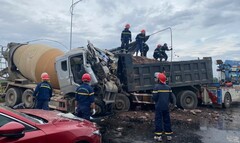 Tai nạn liên hoàn ở Bắc Ninh: Hai tài xế không qua khỏi