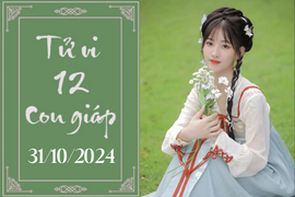 Tử vi 12 con giáp hôm nay ngày 31/10/2024: Thìn ổn định, Tỵ khó khăn