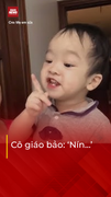 Bé trai mầm non bất ngờ nổi tiếng rầm rộ mạng xã hội vì biểu cảm cực hài hước 
