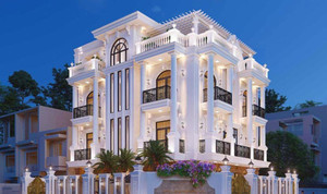 Mẫu nhà 2 mặt tiền 3 tầng kết hợp kinh doanh 