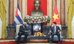 Chủ tịch nước Lương Cường hội kiến Chủ tịch Quốc hội Cuba 