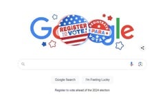 Google Mỹ đổi logo tìm kiếm đón ngày bầu cử Tổng thống 2024