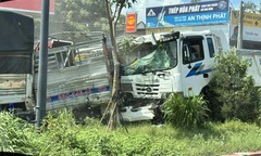 Xe 'điên' tông loạt ô tô, xe máy dừng đèn đỏ ở Bình Dương, 1 người chết
