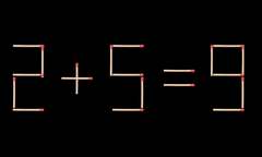 Vì sao 2+5=9?