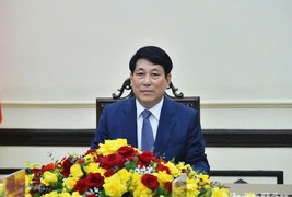 Chủ tịch nước Lương Cường hội đàm trực tuyến với Tổng Bí thư, Chủ tịch nước Lào