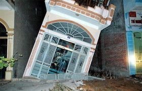 Vì sao nhà bị nghiêng, muốn nắn thẳng nhà thì làm gì?