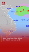 Bão Toraji vào Biển Đông, giật cấp 12