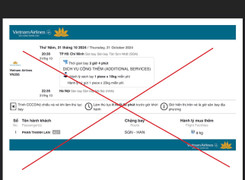 Mắc bẫy vì chiêu trò lừa đảo, giả mạo bán vé máy bay Tết