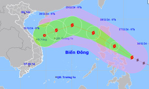 Bão Man-yi mạnh lên cấp siêu bão, dự báo miền Trung sắp hứng mưa lớn