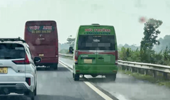 Phạt 5 triệu đồng tài xế xe khách đi vào làn khẩn cấp cao tốc