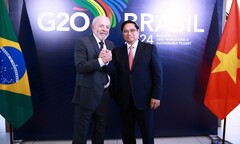 Thủ tướng Phạm Minh Chính hội đàm với Tổng thống Brazil Lula da Silva