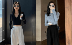 Mẫu quần ống rộng mới nhất