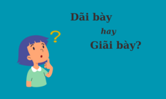 Thử thách Tiếng Việt: 'Dãi bày' hay 'giãi bày'?