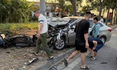 Vây bắt kẻ trộm ô tô rồi bỏ chạy, tông trúng người đi đường ở Hà Nội