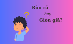 'Ròn rã' hay 'giòn giã', từ nào mới đúng chính tả?