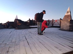 Sương muối phủ trắng đỉnh Fansipan ở Lào Cai