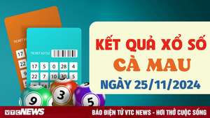 XSCM 25/11 - Trực tiếp kết quả xổ số Cà Mau hôm nay 25/11/2024