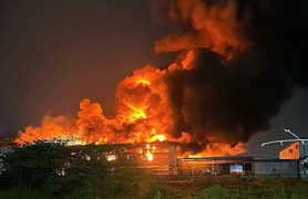 Cháy nhà xưởng trong khu công nghiệp tại Hải Phòng, nhiều tài sản bị thiêu rụi