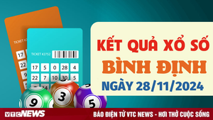 XSBDI 28/11 - Trực tiếp kết quả xổ số Bình Định hôm nay 28/11/2024 
