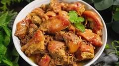 Cách nấu chân giò giả cầy đơn giản