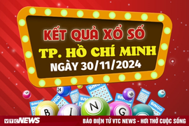 Trực tiếp kết quả xổ số TP.HCM hôm nay 30/11/2024 - XSHCM 30/11 