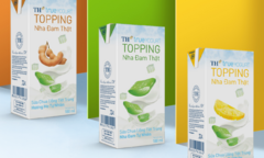 Sữa chua TH true YOGURT TOPPING thơm ngon như đồ uống 'full topping' pha chế