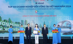 Doanh nghiệp sữa Cô Gái Hà Lan nhận giải Top 100 doanh nghiệp bền vững Việt Nam
