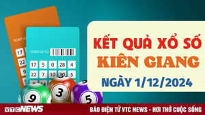 Kết quả xổ số Kiên Giang hôm nay 1/12/2024 - XSKG 1/12