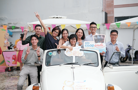 Co.opSmile tổ chức 2 ngày roadshow dạo quanh thành phố mừng sinh nhật lần thứ 8