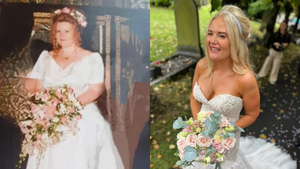 Mất 30 năm để giảm 76kg, người phụ nữ khoe ảnh mặc váy cưới gợi cảm