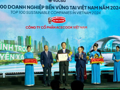 Acecook Việt Nam thăng hạng đột phá tại Top 100 doanh nghiệp phát triển bền vững