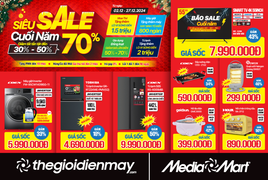 MediaMart 'Siêu sale cuối năm' - giảm đến 70% hàng nghìn sản phẩm