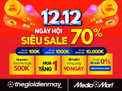 Ngày hội siêu sale 12/12: MediaMart bùng nổ sale lớn đến 70% toàn bộ mặt hàng