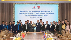 Petrovietnam đón TƯ Đoàn Thanh niên Nhân dân cách mạng Lào đến thăm và làm việc 