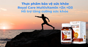 Thực phẩm BVSK Royal Care Multivitamin + Zn + D3: Đồng hành cùng sức khỏe