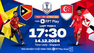 Xem trực tiếp bóng đá Timor Leste vs Singapore trên kênh nào?