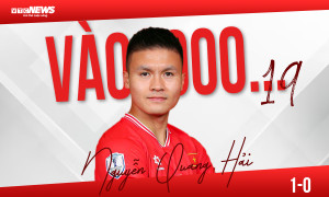 Quang Hải tỏa sáng, tuyển Việt Nam phá vỡ hàng thủ Indonesia