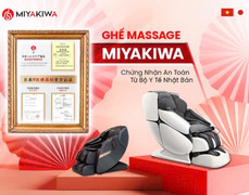 Thương hiệu ghế massage Miyakiwa: Nhập khẩu nguyên chiếc từ Nhật Bản