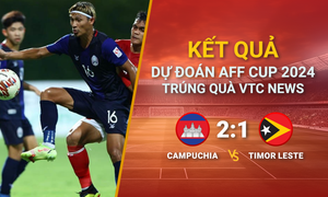 Kết quả dự đoán AFF Cup 2024 trúng quà VTC News: Campuchia vs Timor Leste