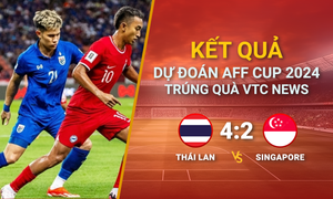 Kết quả dự đoán AFF Cup 2024 trúng quà VTC News: Thái Lan vs Singapore